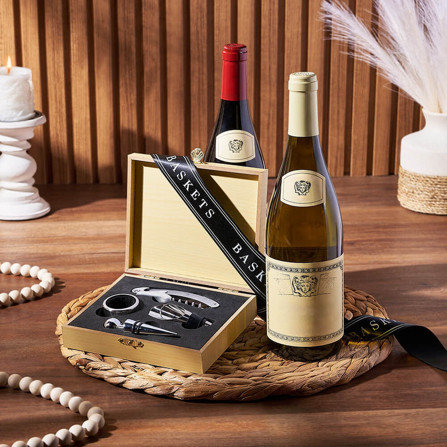 Elegant Wooden Wine Gift Set, wine gift, wine, wine tool gift, wine tool, Hamilton delivery