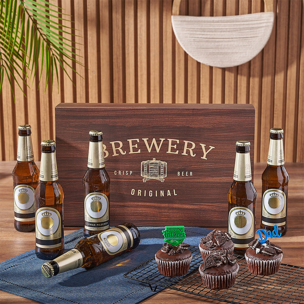 Father’s Day Beer &amp; Cupcake Gift, beer gift, beer, fathers day gift, fathers day, cupcake gift, cupcake, Hamilton delivery