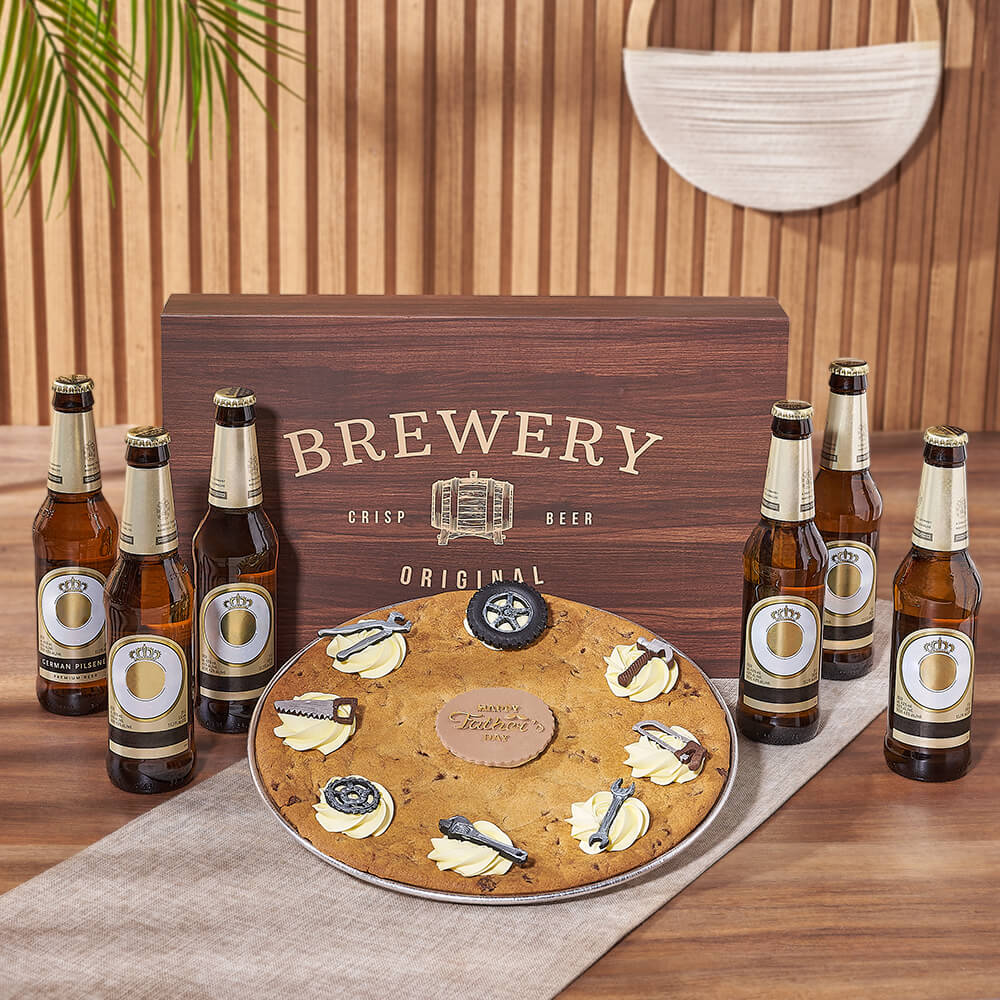 Father's Day Giant Cookie & Beer Gift, beer gift, beer, giant cookie gift, giant cookie, Hamilton delivery