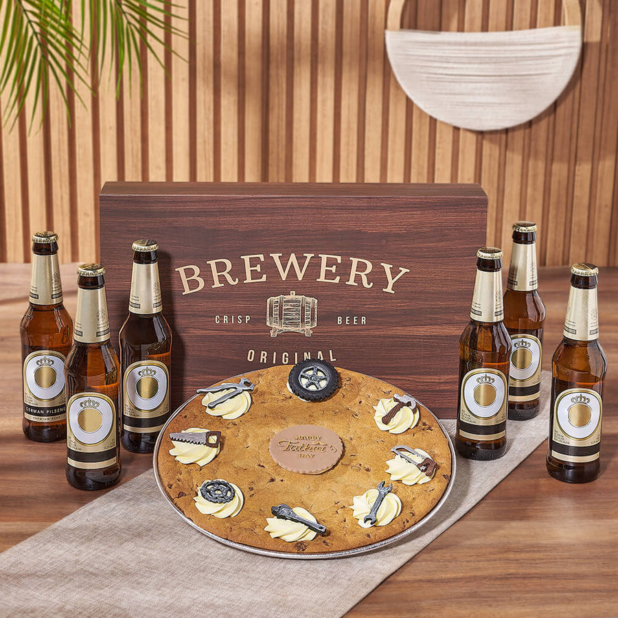 Father’s Day Giant Cookie & Beer Gift, beer gift, beer, giant cookie gift, giant cookie, Hamilton delivery