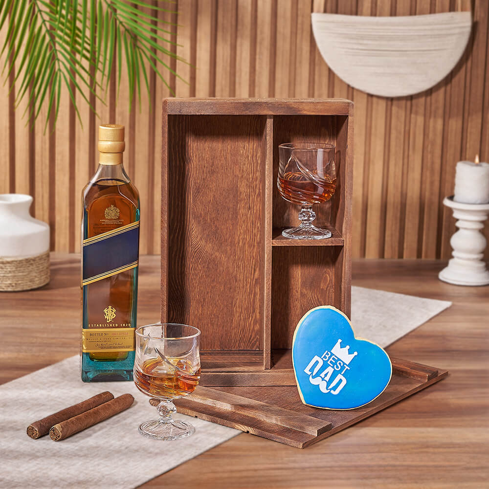 Father’s Day Spirits &amp; Cookie Box, liquor gift, liquor, cookie gift, cookie, cigar gift, cigar, fathers day gift, fathers day, Hamilton delivery