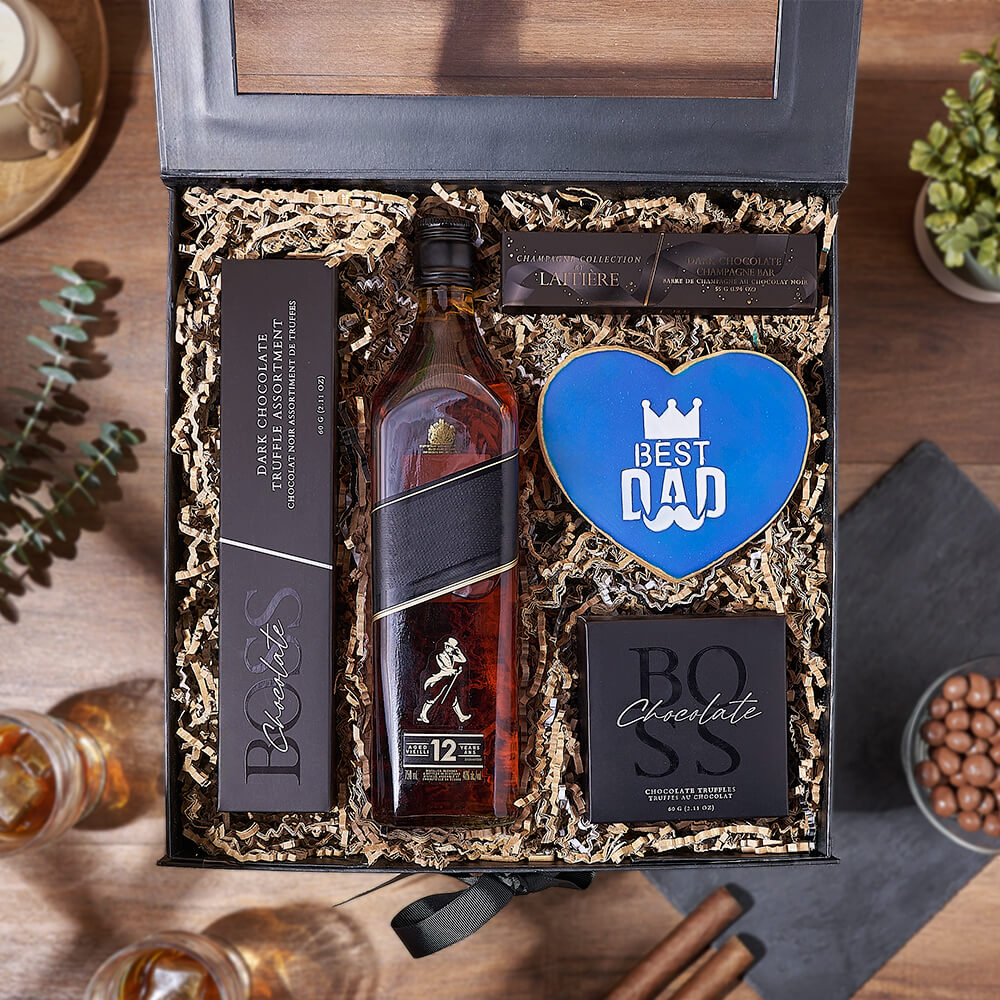 Father’s Day Spirits & Sweets Box, fathers day gift, fathers day, cookie gift, cookie, chocolate gift, chocolate, Hamilton delivery