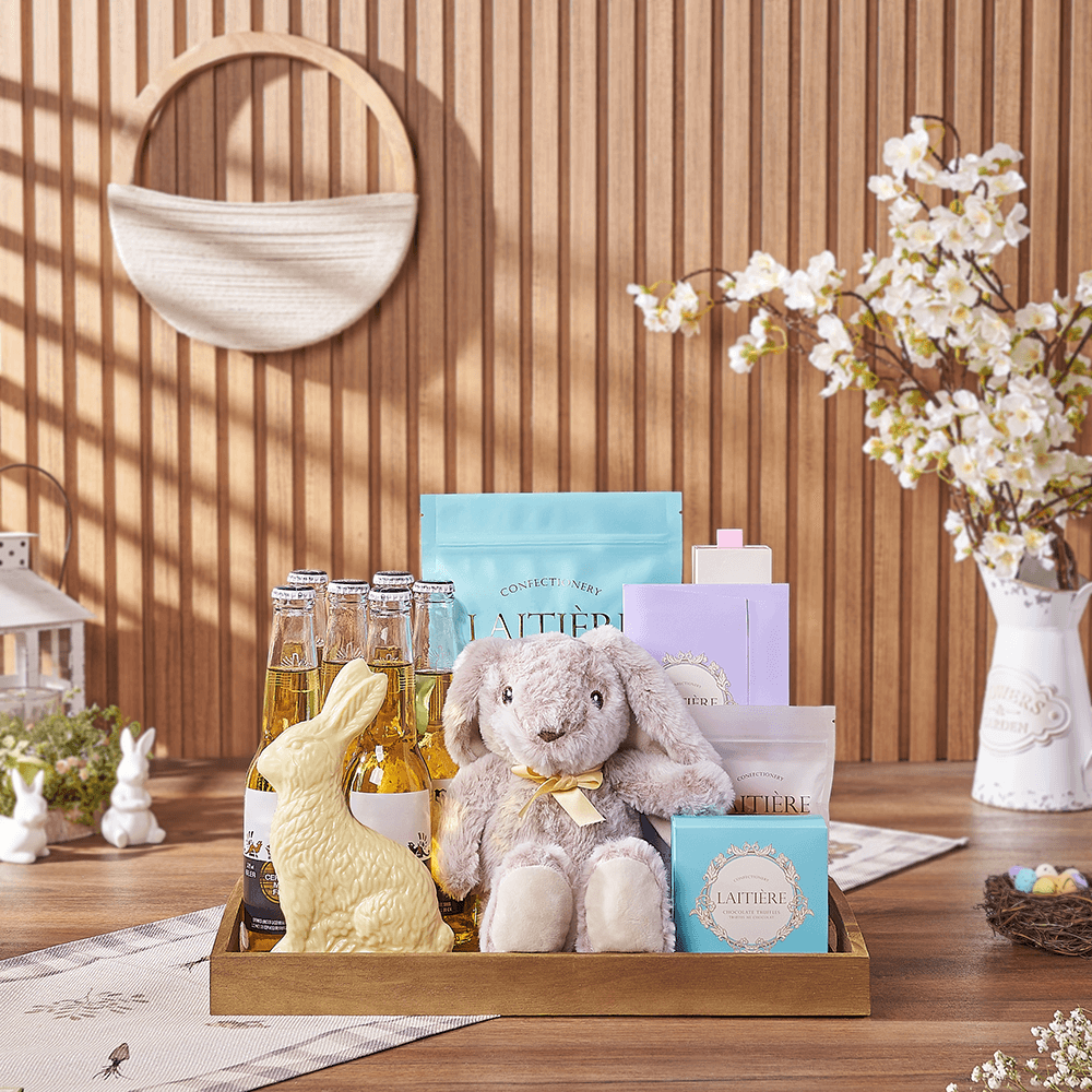 Festive Easter Beer & Candy Tray, easter gift, easter, beer gift, beer, chocolate gift, chocolate, Hamilton delivery