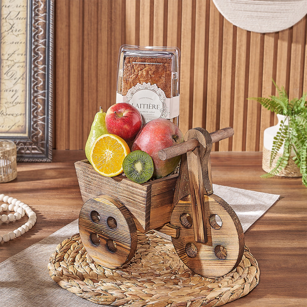 Fruit &amp; Treat Gift Cart, fruit gift, fruit, cake gift, cake, Hamilton delivery