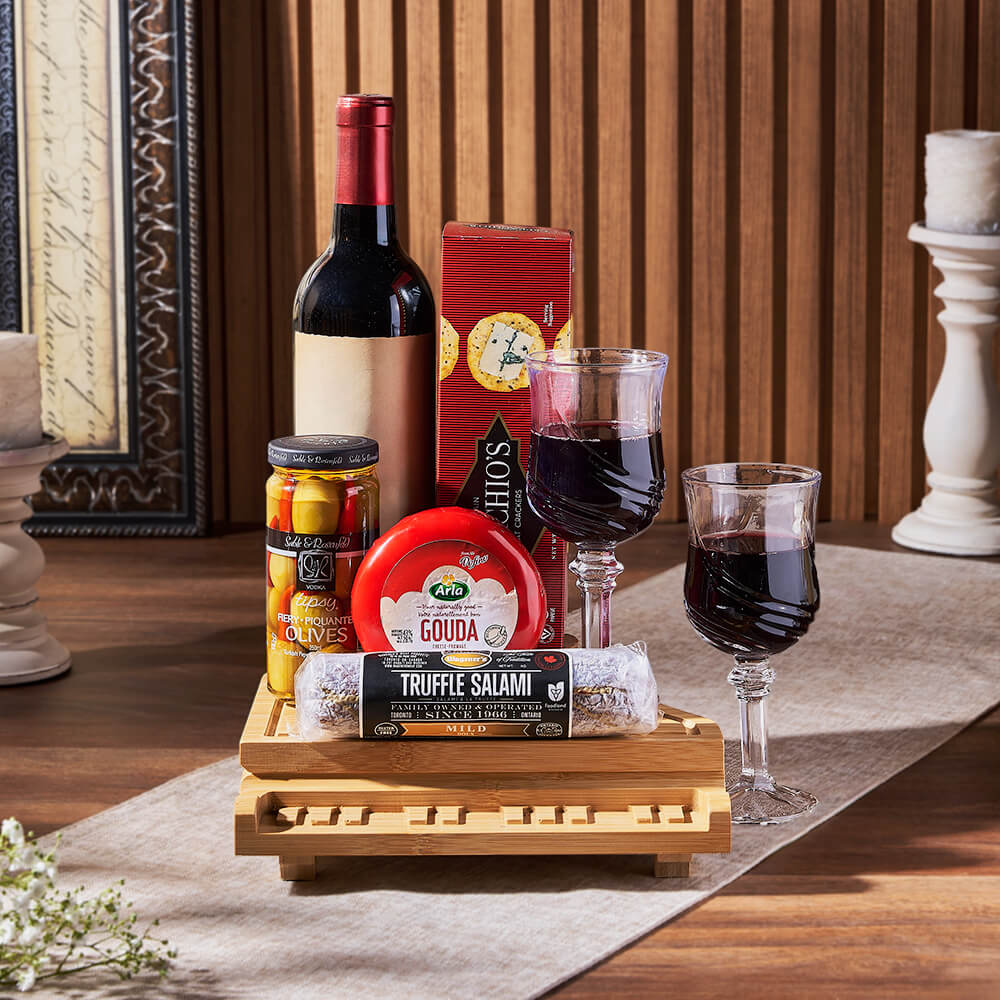 Grand Piano &amp; Wine Gift Basket, wine gift, wine, charcuterie gift, charcuterie, cheese gift, cheese, Hamilton delivery