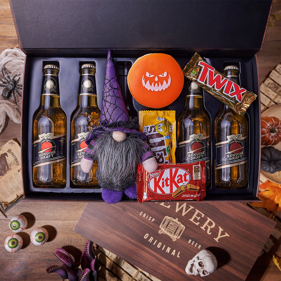 Halloween Candy & Beer Gift, candy gift, candy, beer gift, beer, halloween gift, halloween, Hamilton delivery