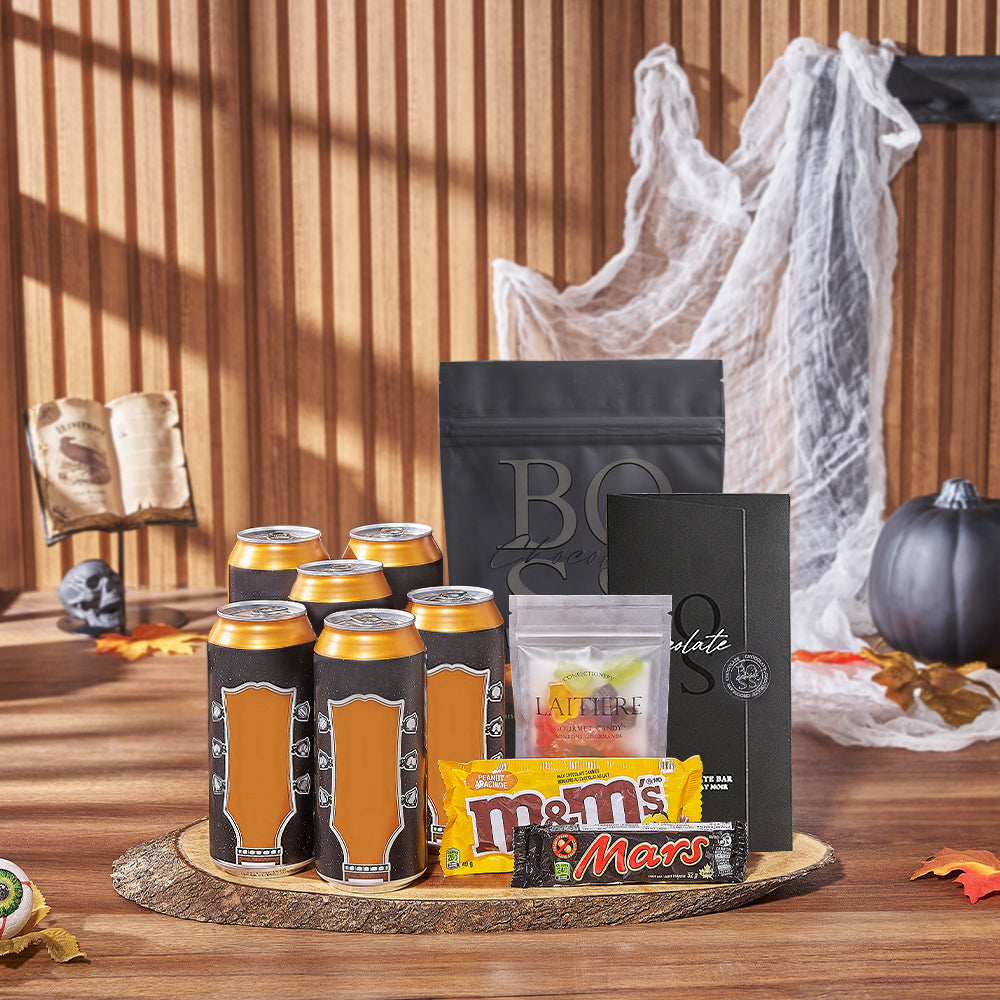 Halloween Popcorn &amp; Craft Beer Gift, craft beer gift, craft beer, beer gift, beer, halloween gift, halloween, Hamilton delivery