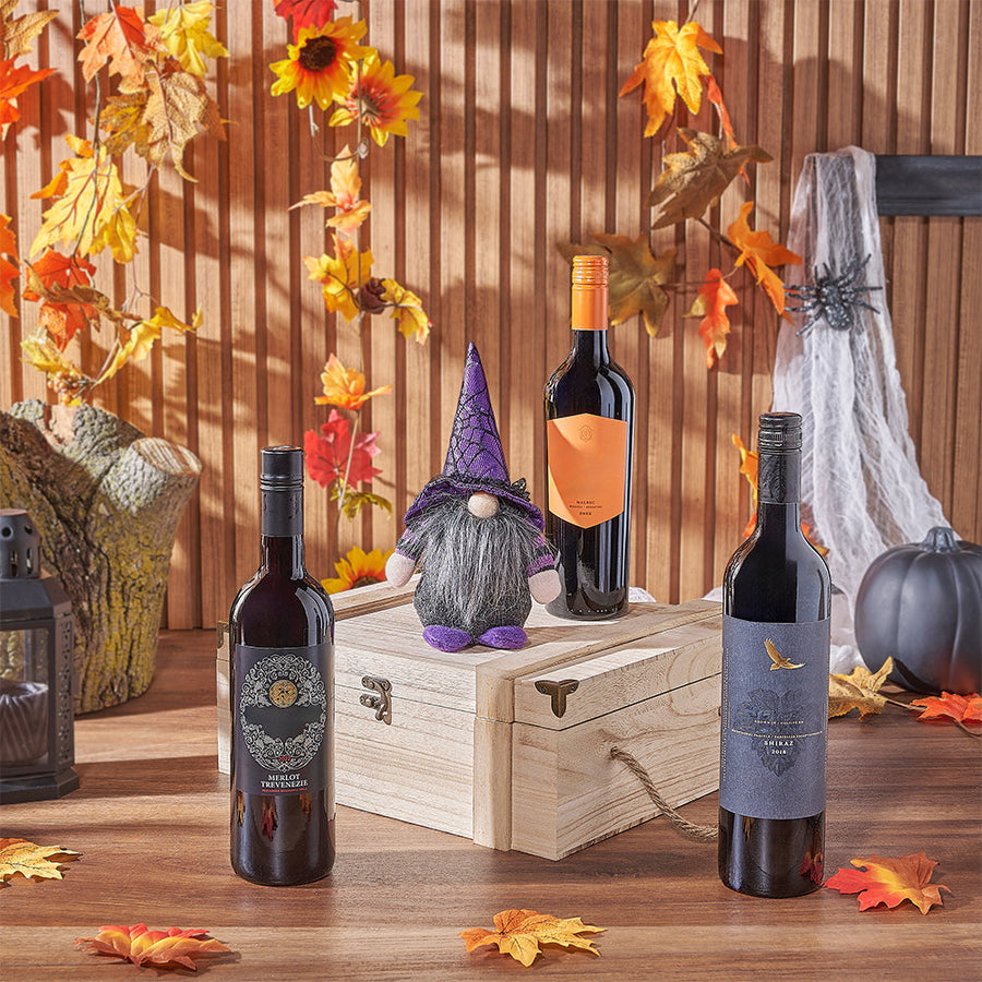 Halloween Wine Trio Gift, wine gift, wine, halloween gift, halloween, Hamilton delivery