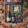 Holiday Bubbly & Spa Gift Box From Hamilton Baskets - Champagne Gift Set - Hamilton Delivery