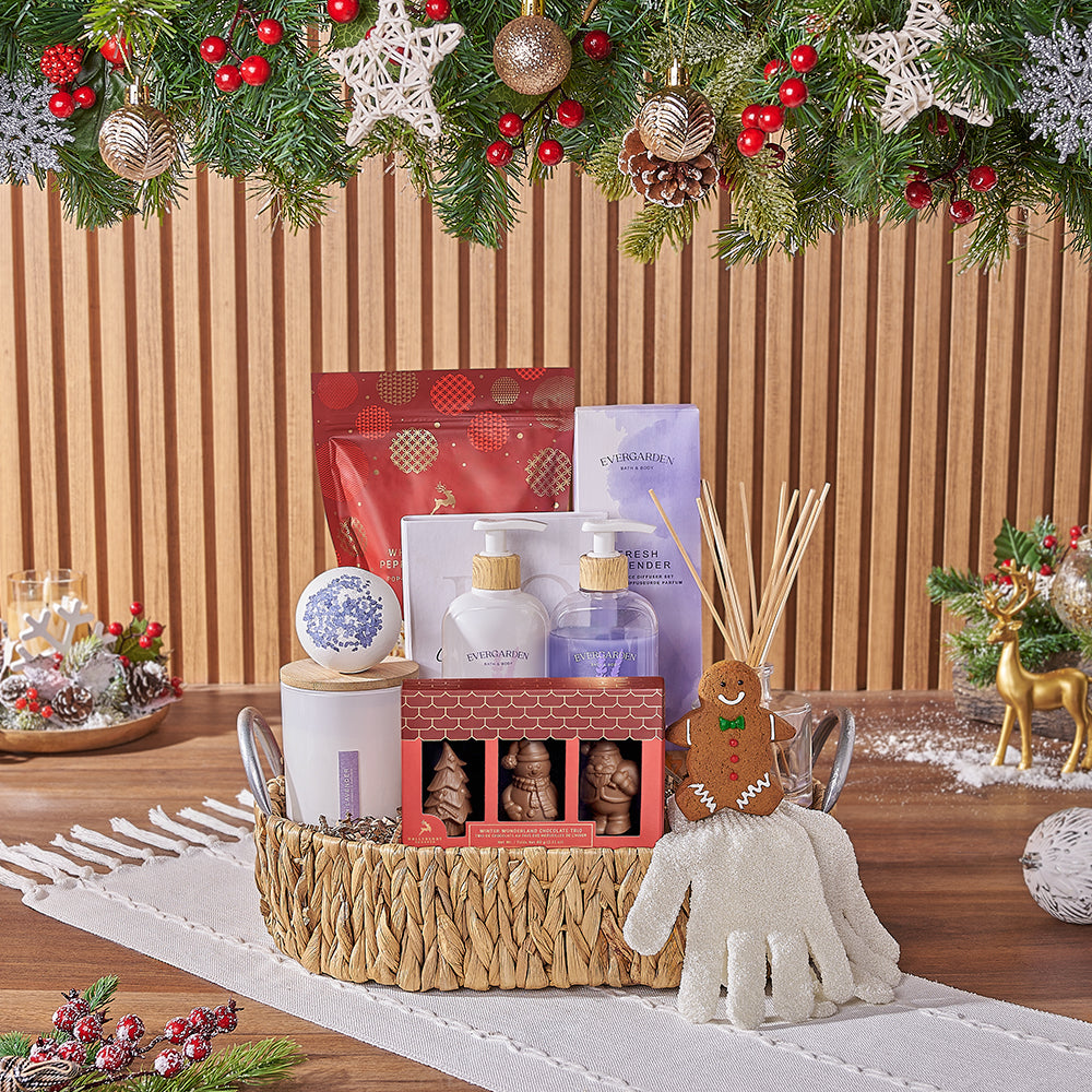 Holiday Treat &amp; Spa Gift, spa gift, spa, Christmas gift, Christmas, chocolate gift, chocolate, Hamilton delivery