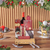 Holiday Wine & Cheese Snack Basket, wine gift, wine, chocolate gift, chocolate, christmas gift, christmas, Hamilton delivery