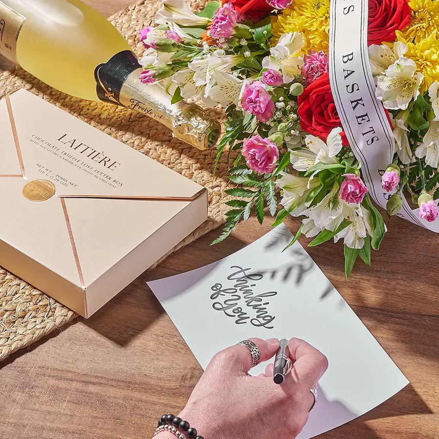 Gift basket with personalized message for Hamilton delivery