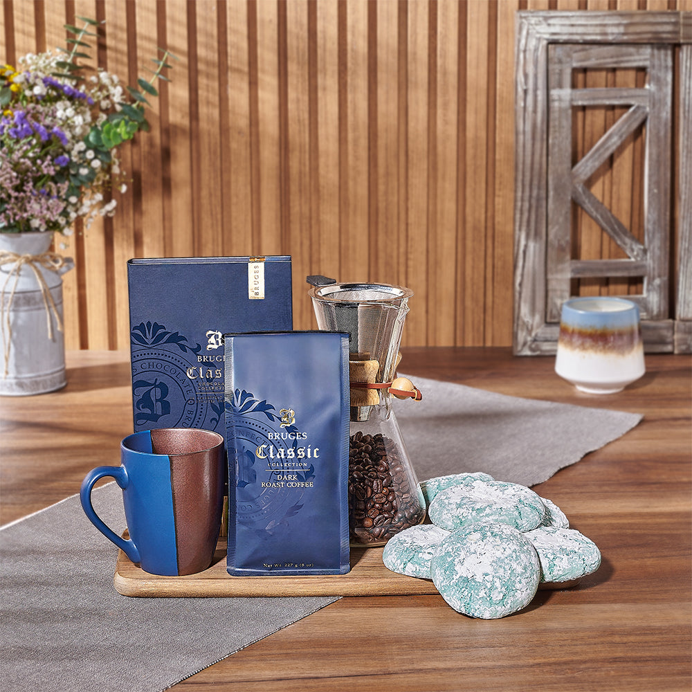 Kosher Coffee &amp; Cookies Gift Basket - Kosher Gift Basket - Hamilton Delivery