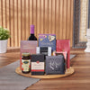 Kosher Wine & Snack Board, wine gift, wine, kosher gift, kosher, chocolate gift, chocolate, coffee gift, coffee, Hamilton delivery