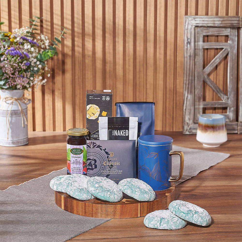 Kosher Treats &amp; Coffee Hanukkah Basket-Hamilton Baskets-Hamilton Delivery