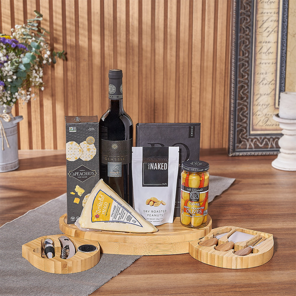 Kosher Wine &amp; Cheese Party Crate
Hamilton Baskets- Hamilton Delivery