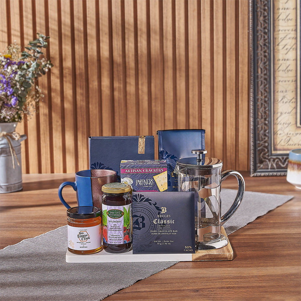 Gourmet Chocolate and Honey Basket – how the gift is presented