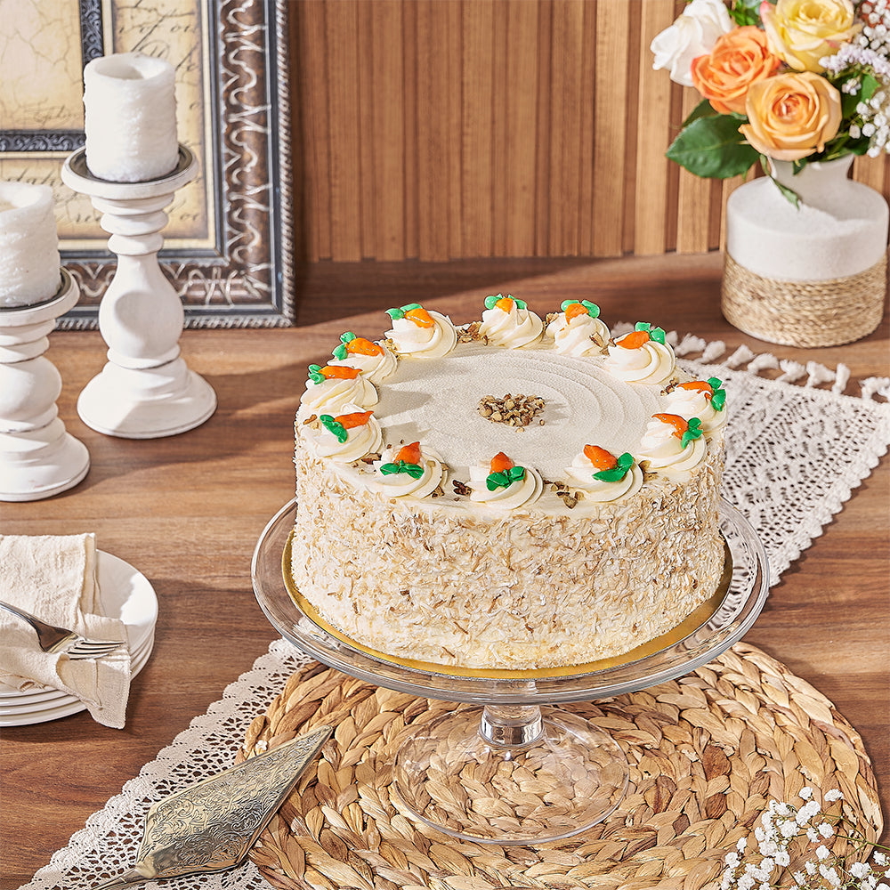 Carrot Cake with Cream Cheese – how the gift is presented