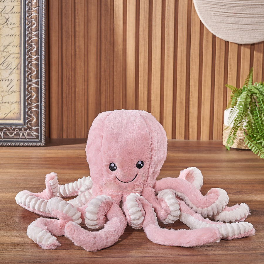 Large Pink Octopus Plush, plush gift, plush, toy gift, toy, Hamilton delivery