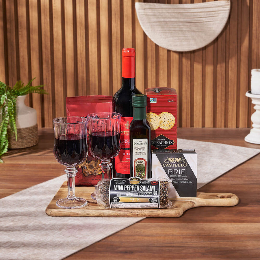 Love for Wine & Cheese Board, wine gift, wine, cheese gift, cheese, charcuterie gift, charcuterie, Hamilton delivery