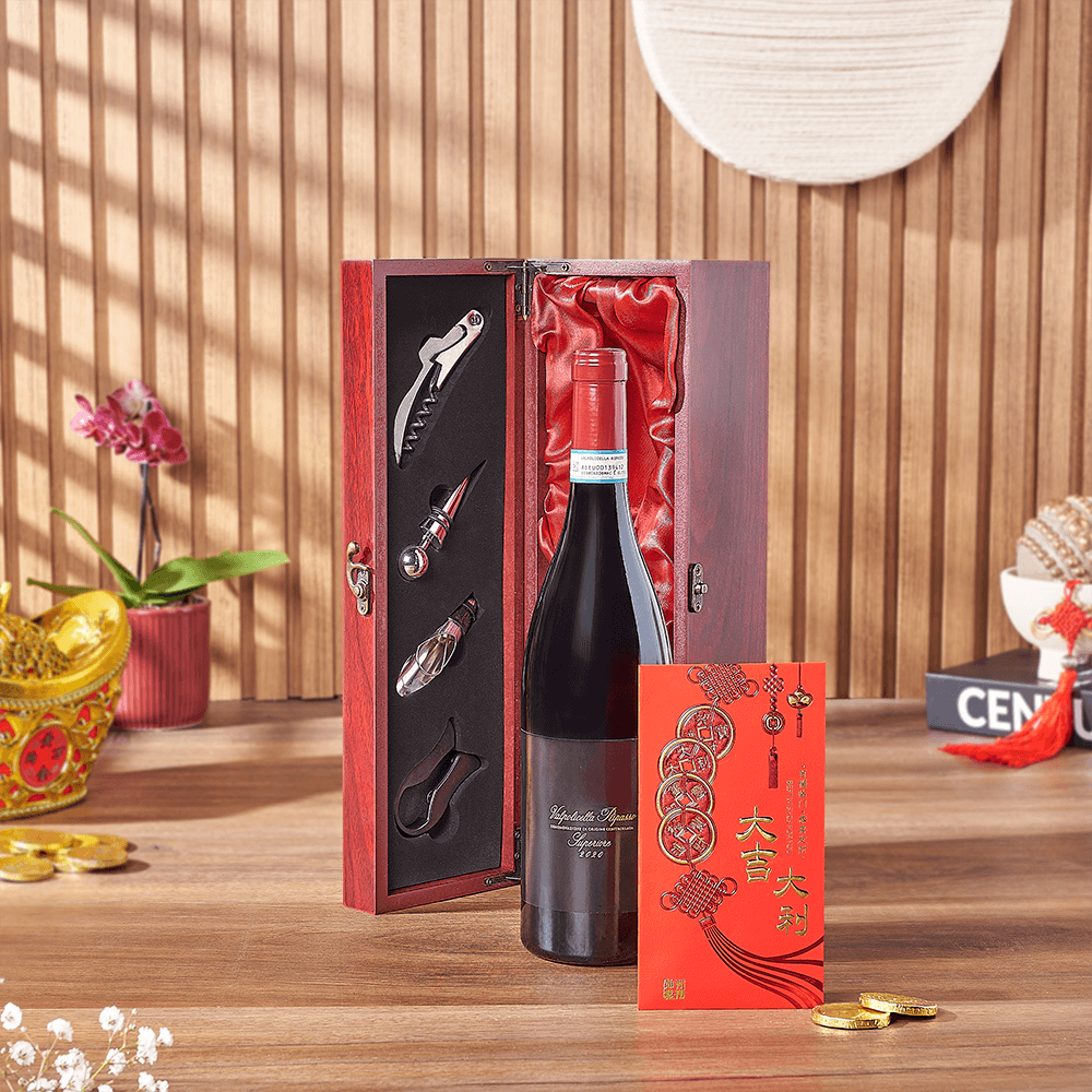 Wine and Lunar New Year Gift – how the gift is presented
