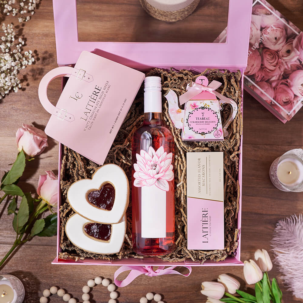 Markham Wine Gift Basket, wine gift, wine, mothers day gift, mothers day, cookie gift, cookie, chocolate gift, chocolate, Hamilton delivery