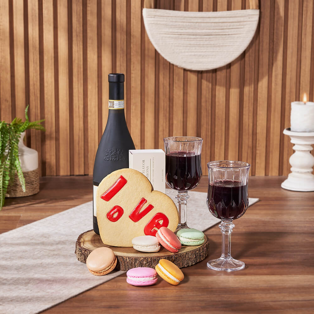 Marvelous Wine &amp; Dessert Board, wine gift, wine, cookie gift, cookie, Hamilton delivery