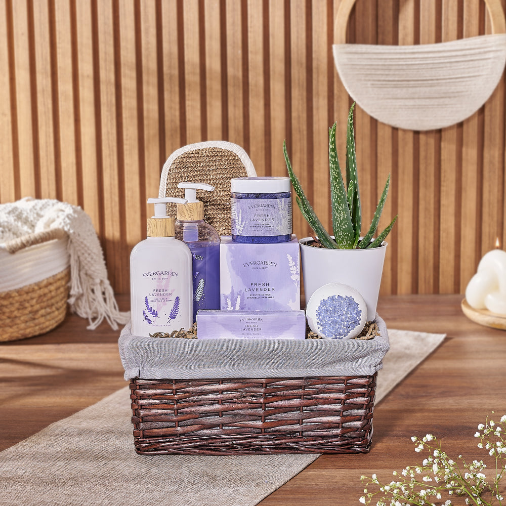 Natural Beauty Succulent &amp; Spa Gift Set – Spa gift baskets – Hamilton delivery