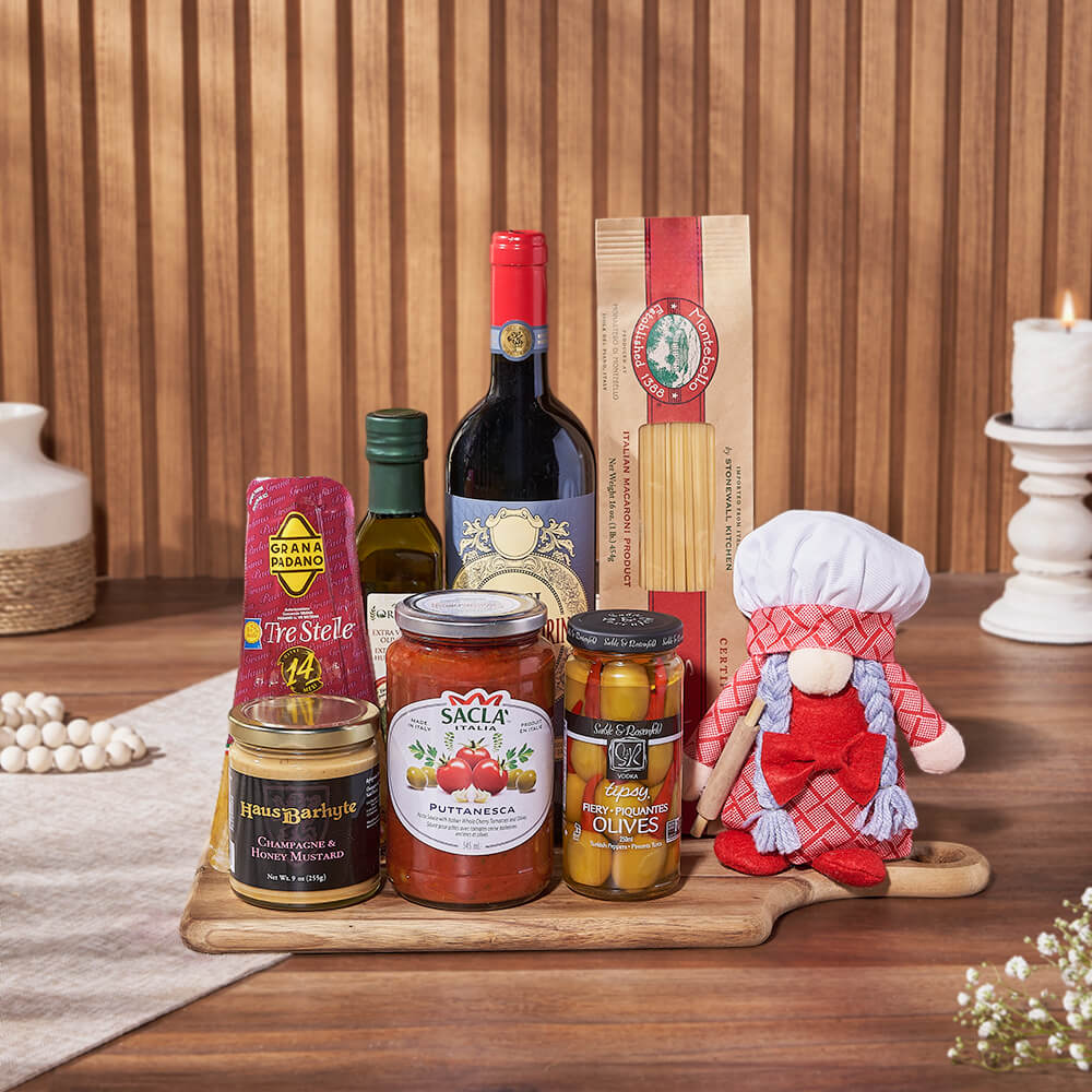 Pasta Chef &amp; Wine Gift Set, wine gift, wine, pasta gift, pasta, gourmet gift, gourmet, Hamilton delivery