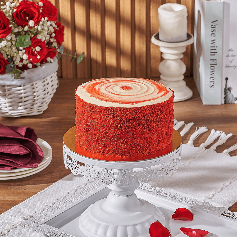 Red Velvet Cheesecake – how the gift is presented