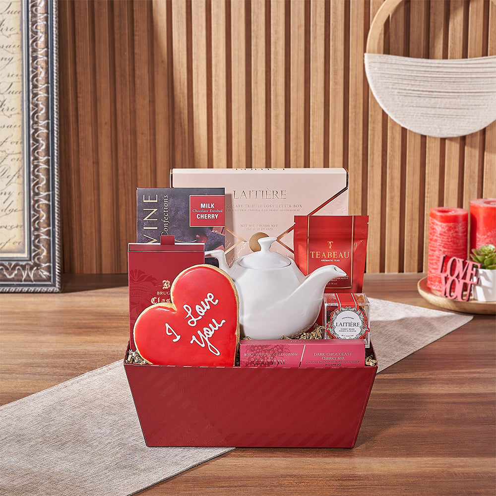 Regal Heights Valentine’s Day Gift Basket, tea gift, tea, chocolate gift, chocolate, Hamilton delivery