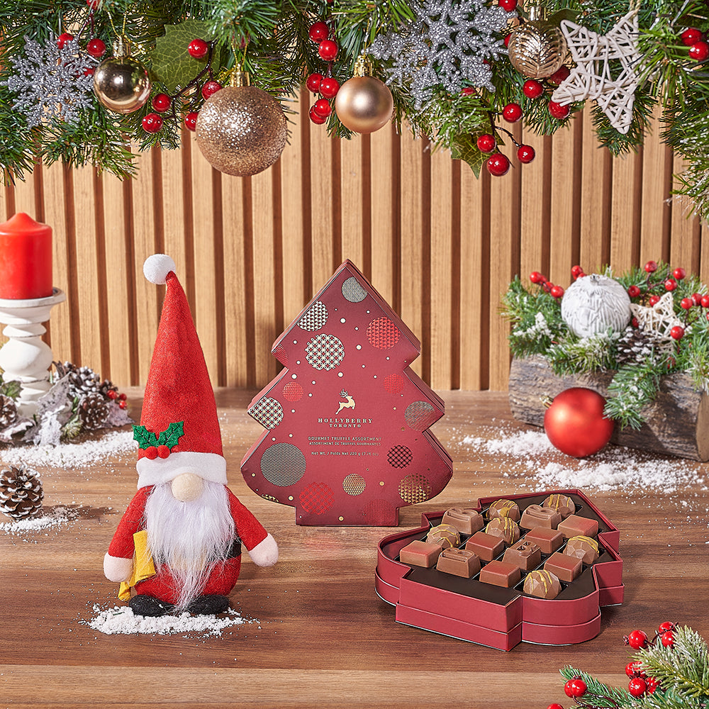Santa &amp; Gourmet Chocolates Gift Set, Christmas gift, Christmas, chocolate gift, chocolate, Hamilton delivery