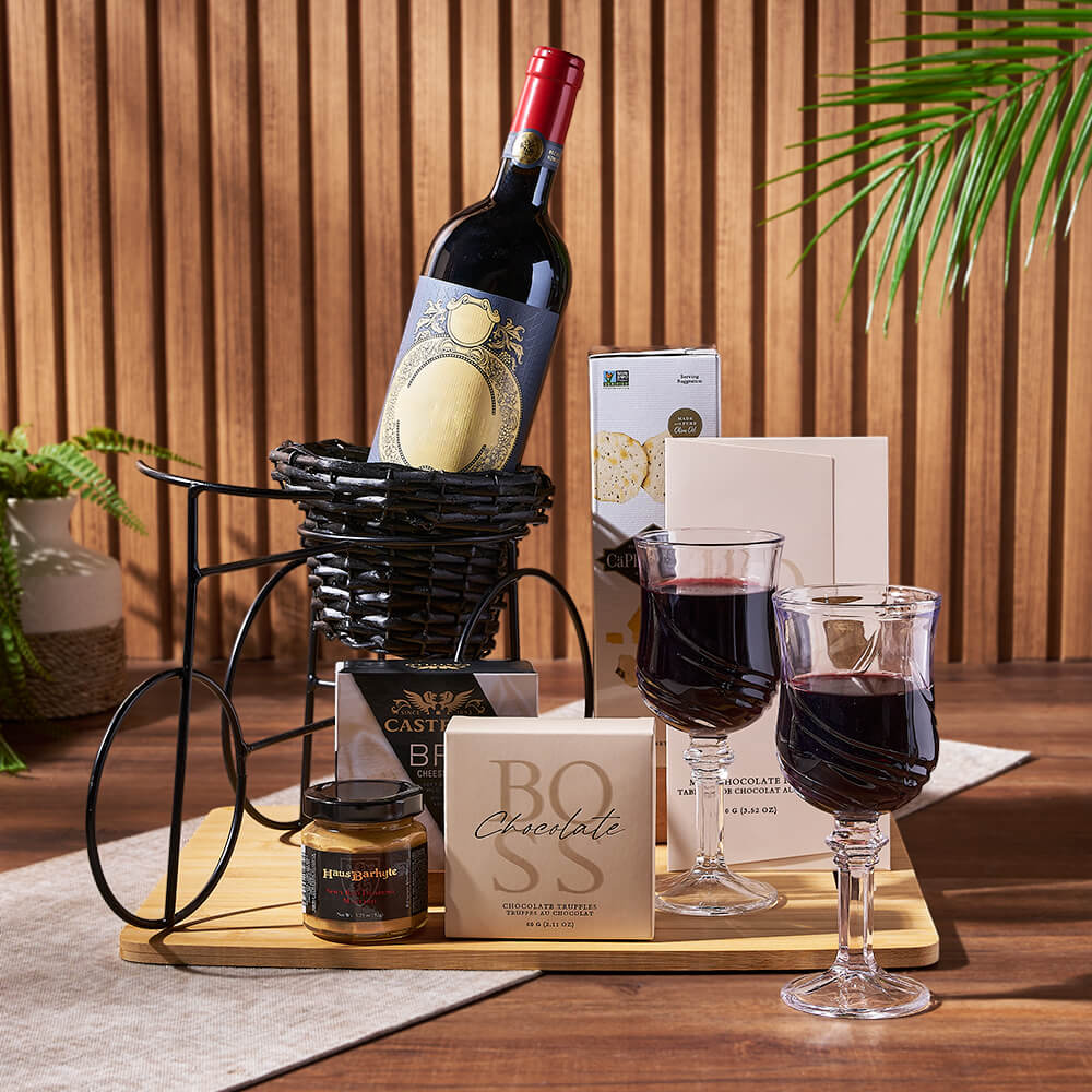 Sensational Wine &amp; Treats for Two Gift, wine gift, wine, cheese gift, cheese, chocolate gift, chocolate, Hamilton delivery