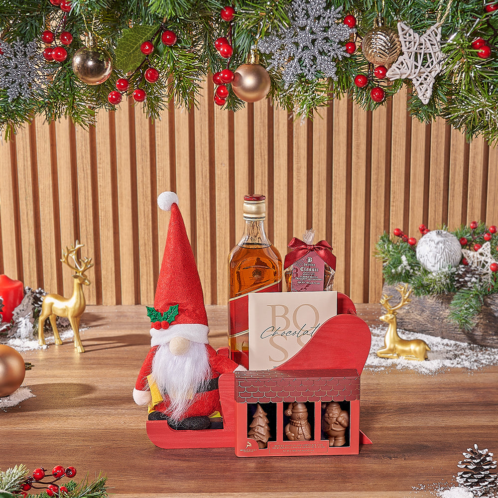 Spirits &amp; Sleighing Gift Set, Christmas gift, Christmas, liquor gift, liquor, chocolate gift, chocolate, Hamilton delivery