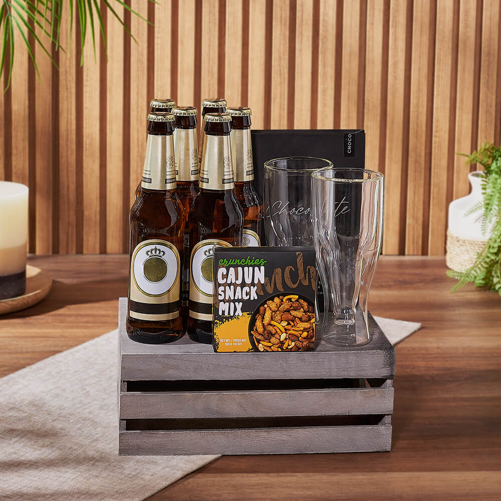 St. James Town Beer & Snack Basket, snack gift, snack, beer gift, beer, Hamilton delivery