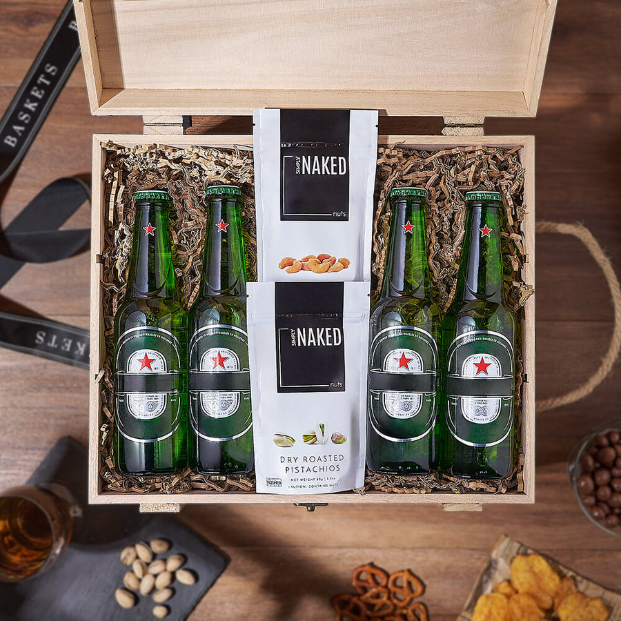Superb Beer & Nuts Gift Crate, beer gift, beer, nuts gift, nuts, Hamilton delivery