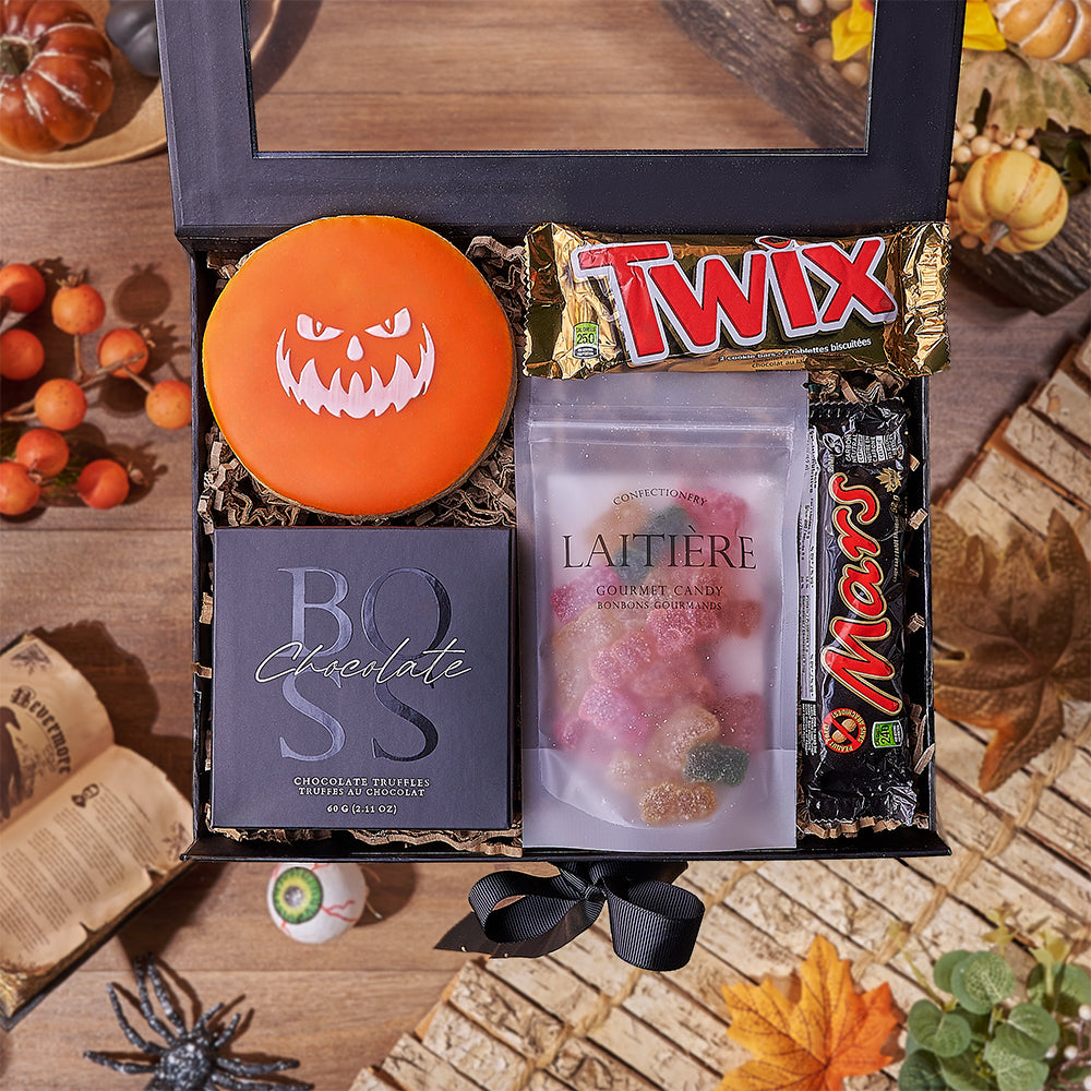 Sweet &amp; Sour Halloween Gift Box, halloween gift, halloween, candy gift, candy, cookie gift, cookie, Hamilton delivery