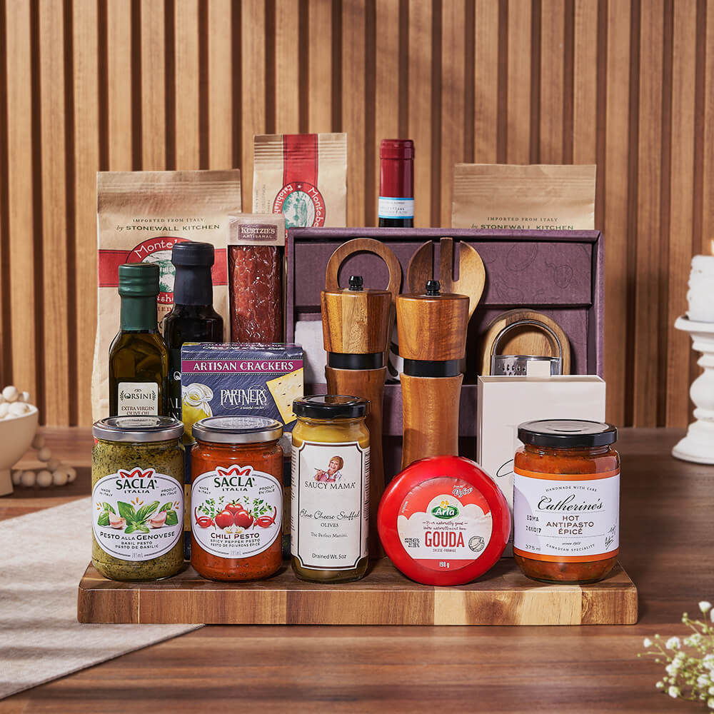 Tantalizing Treats & Wine Set, wine gift, wine, pasta gift, pasta, gourmet gift, gourmet, Hamilton delivery