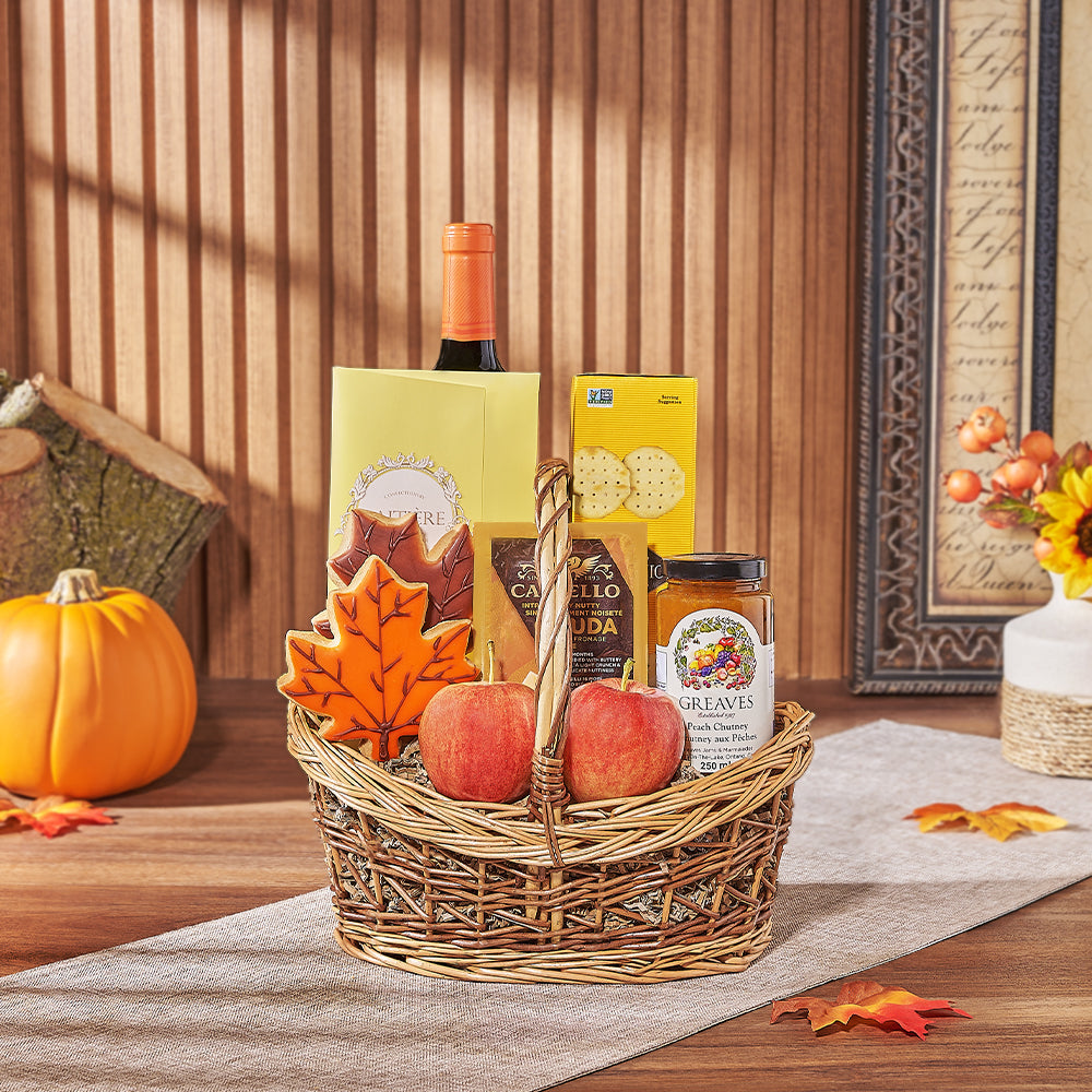 Thanksgiving Red Wine Treats – how the gift is presented