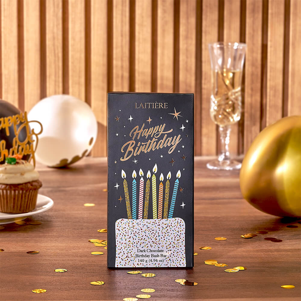 Wine and Birthday Chocolate Gift Set – how the gift is presented