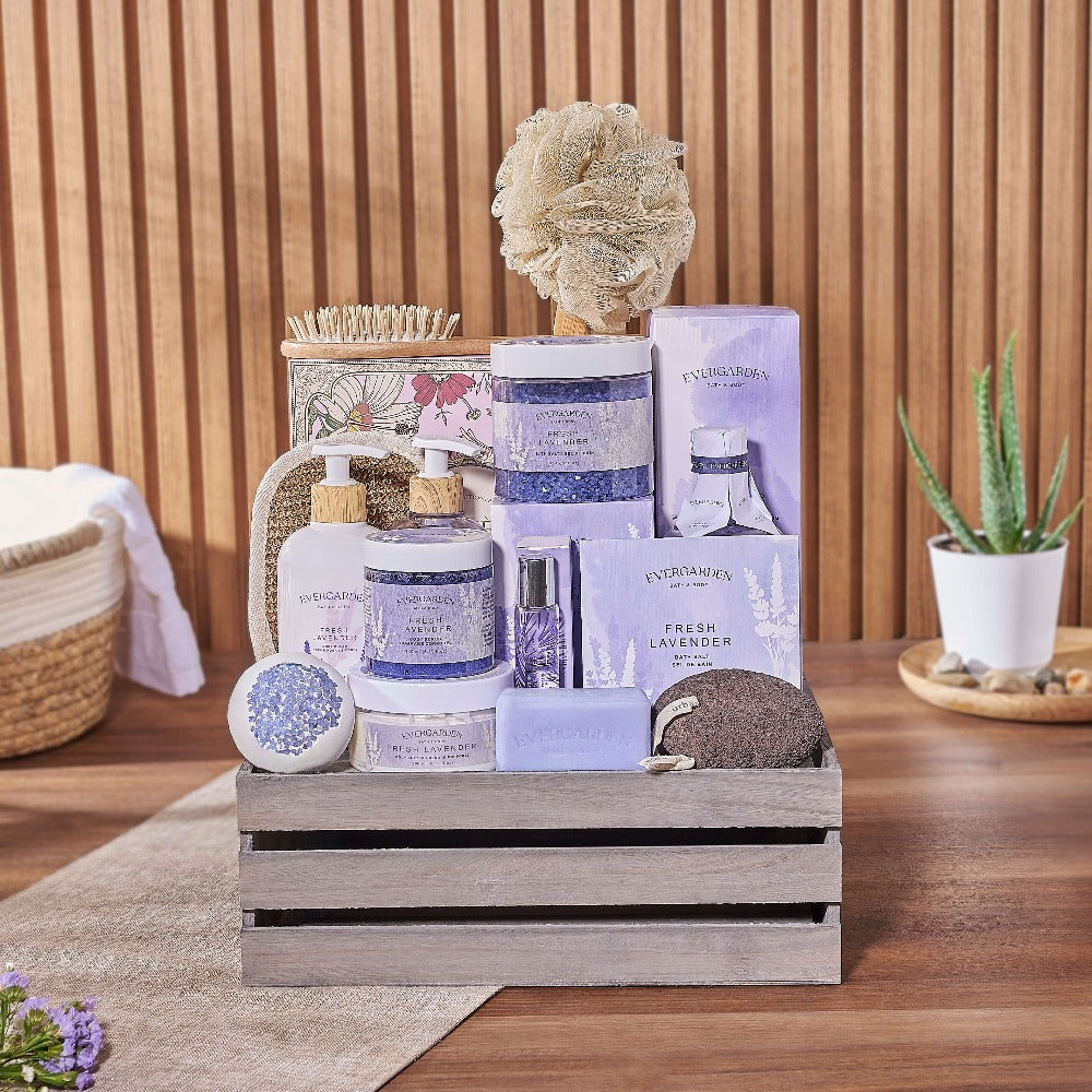 The Ultimate Spa Basket For Her, spa gift, spa, bath &amp; body gift, bath &amp; body, chocolate gift, Hamilton delivery
