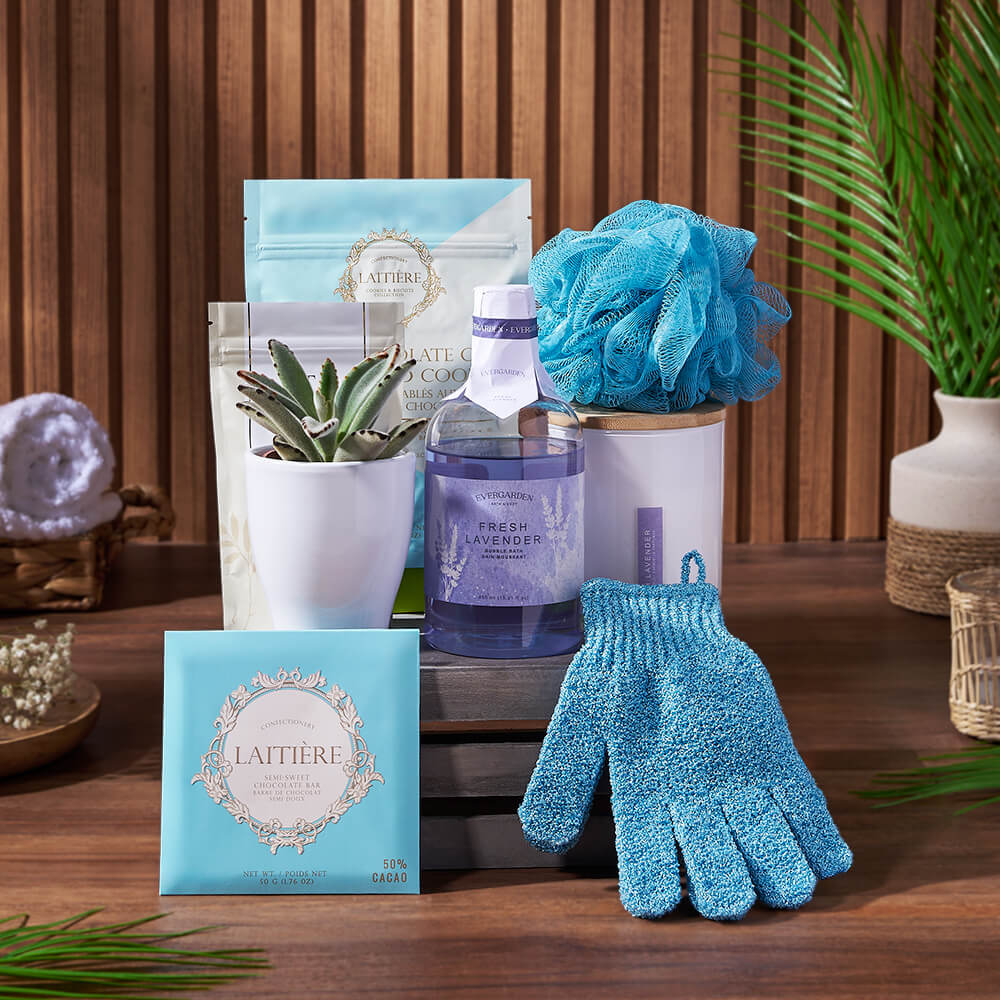 Wonder &amp; Warmth Spa Gift Crate, spa gift, spa, bath &amp; body gift, bath &amp; body, Hamilton delivery