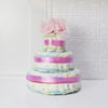 Baby Girl Diaper Cake Gift Set from Hamilton Baskets - Hamilton Delivery