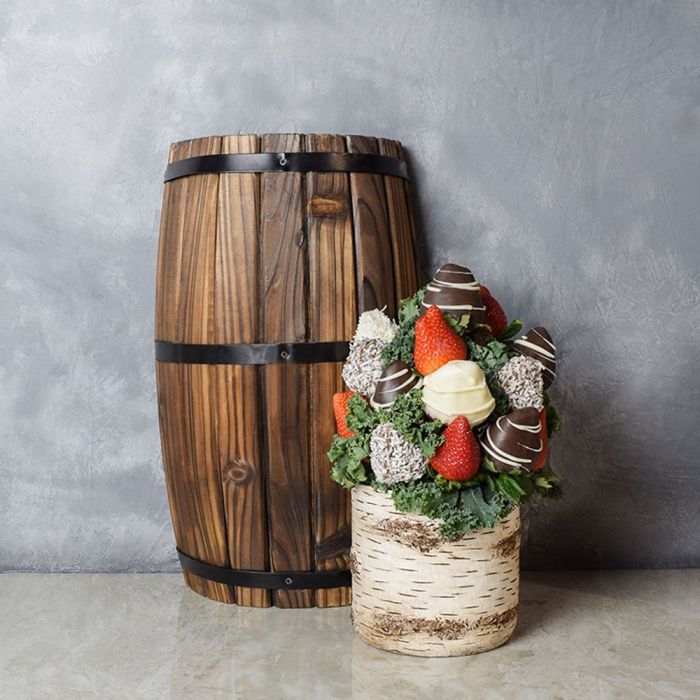 Birch Cliff Chocolate Dipped Strawberries Vase from Hamilton Baskets - Hamilton Delivery