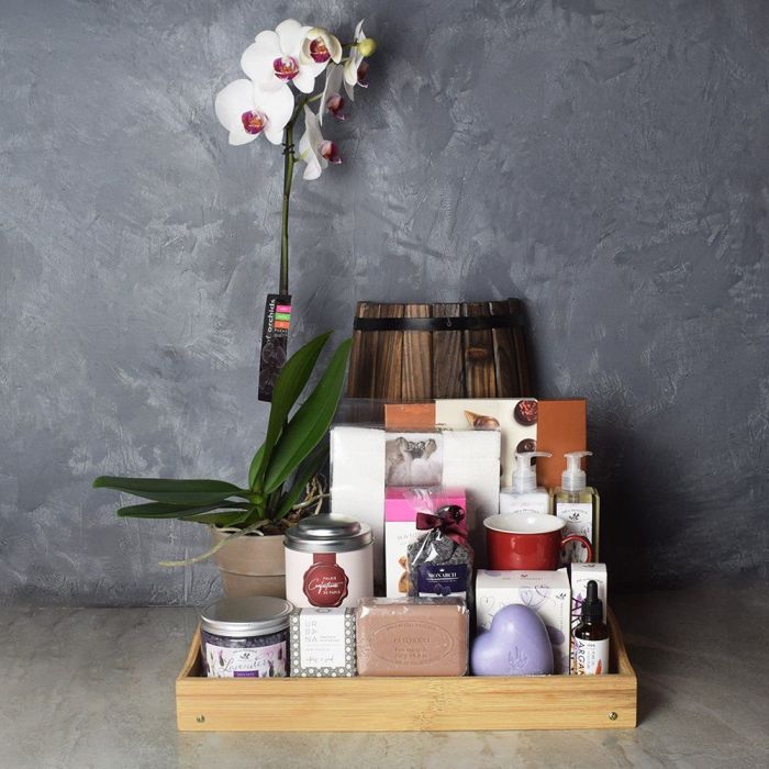 Bubbles & Bites Spa Gift Basket from Hamilton Baskets - Hamilton Delivery