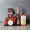 Bubbly & Sweet Valentine’s Gift Basket from Hamilton Baskets - Hamilton Delivery