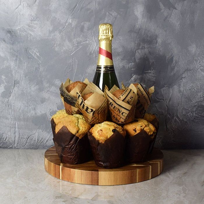 Champagne & Muffins Gift Set from Hamilton Baskets - Hamilton Delivery