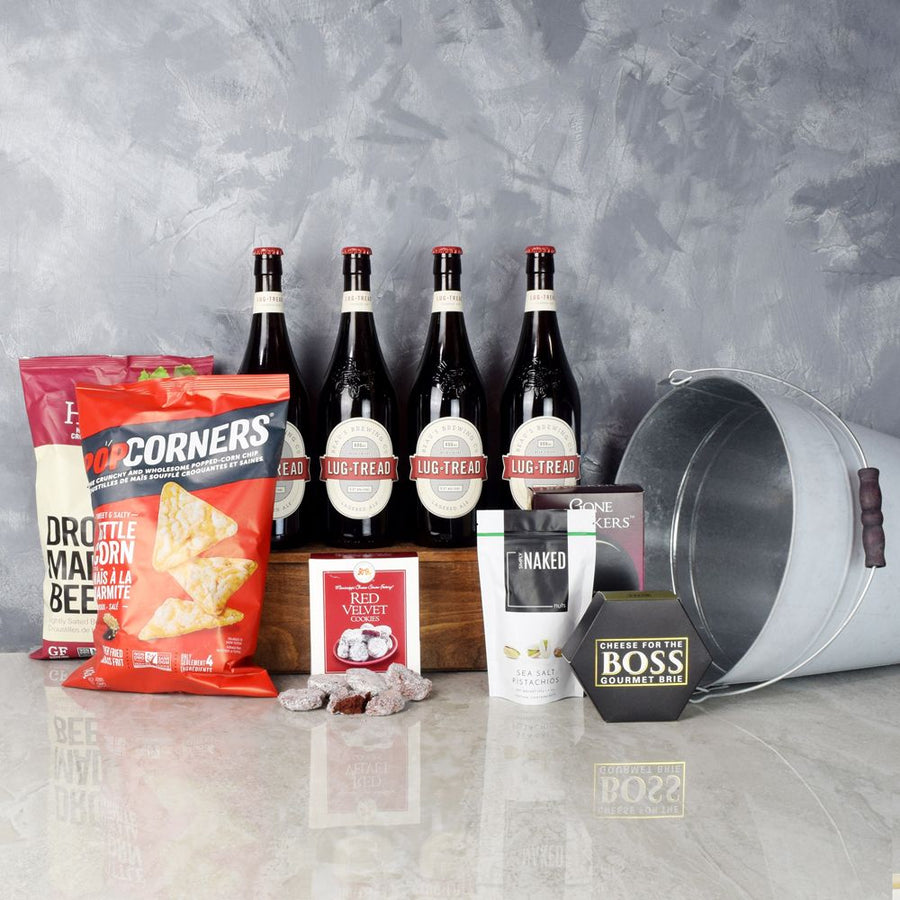 Cheese, Chips & Beer Gift Set from Hamilton Baskets - Hamilton Delivery