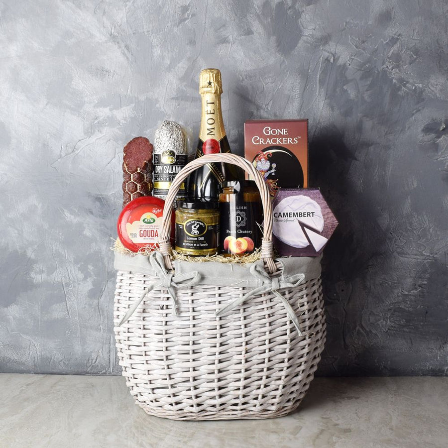 Cheese, Chutney & Champagne Gift Set from Hamilton Baskets - Hamilton Delivery