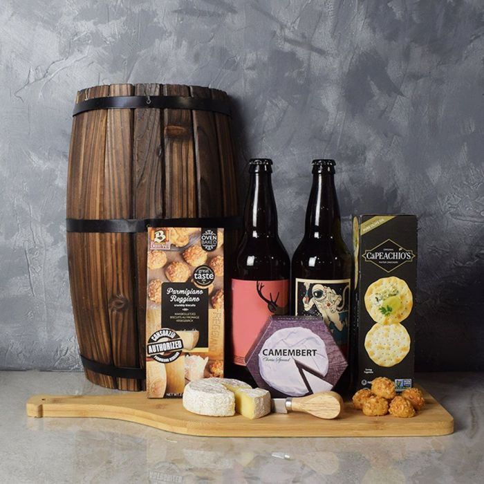 Cheesy Craft Beer Basket from Hamilton Baskets - Hamilton Delivery